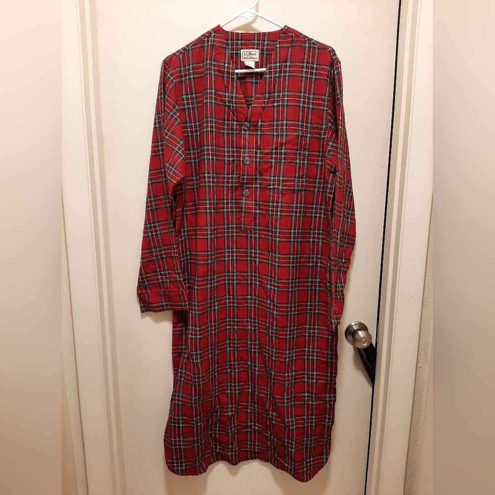 L.L.Bean flannel nightgown.
